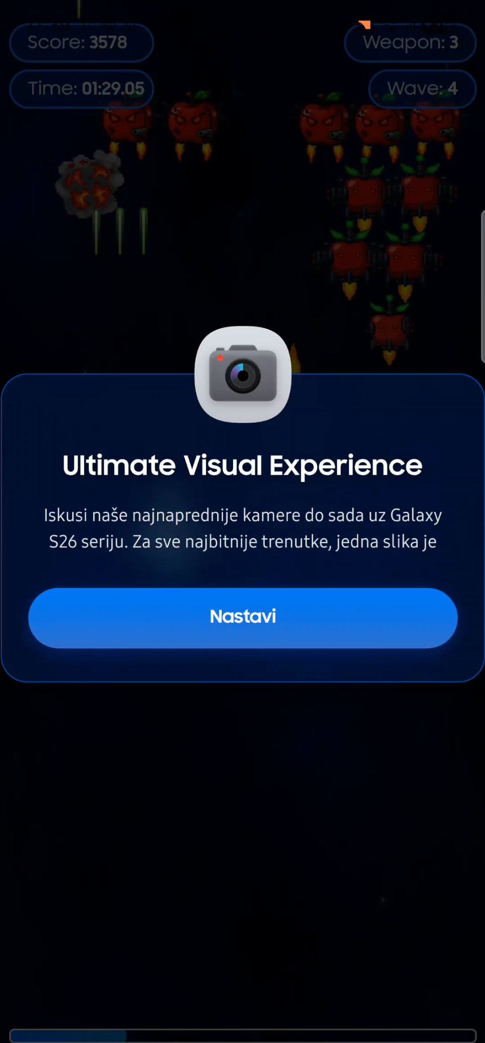 Galaxy Heroes Samsung Promo Popup